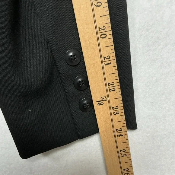 J. Jill Blazer Jacket Women's Size 10 Black Wool Blend - Picture 9 of 9
